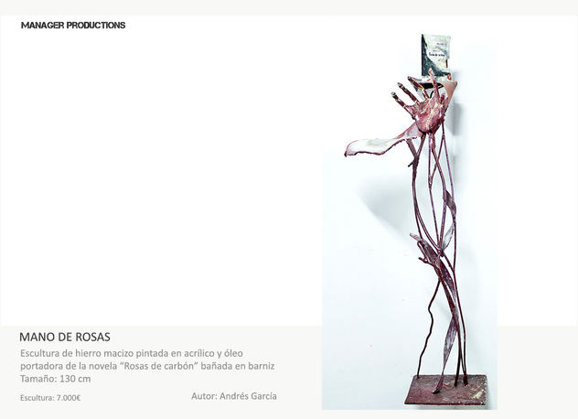 Rosas de carbón- Maquial. Escultura