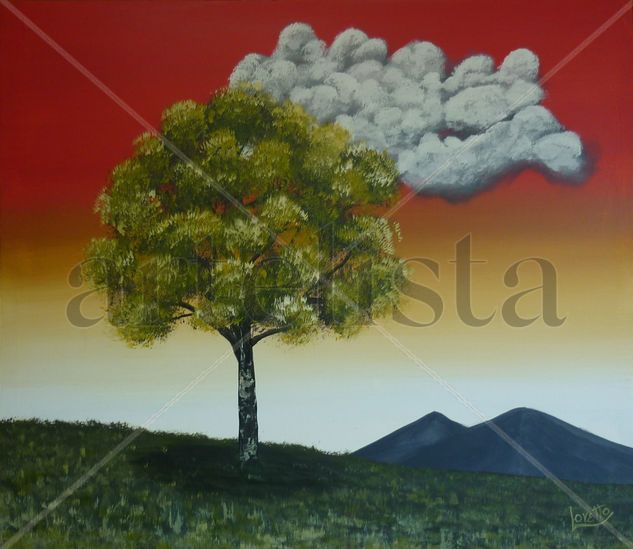 El árbol Acrylic Canvas Landscaping