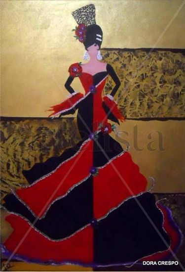 LOZANA ANDALUZA Acrylic Canvas Figure Painting