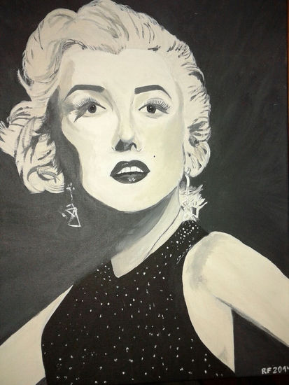 Marilyn Monroe Acrylic Canvas Portrait