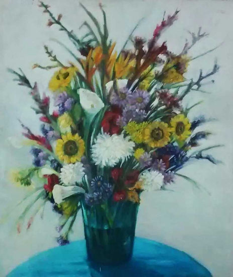 Flores Oil Canvas Floral Painting