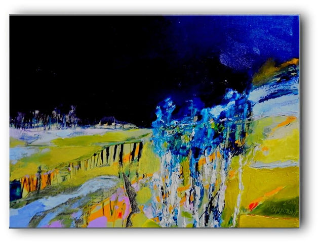 VILLAGE 1, year 2013, oil canvas