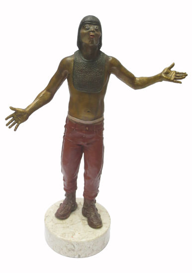 cantarte, besarte. Bronze Figurative