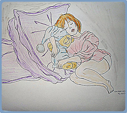 Martina soñando.