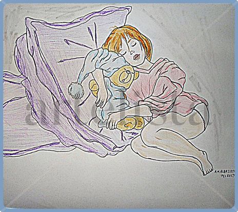 Martina soñando.