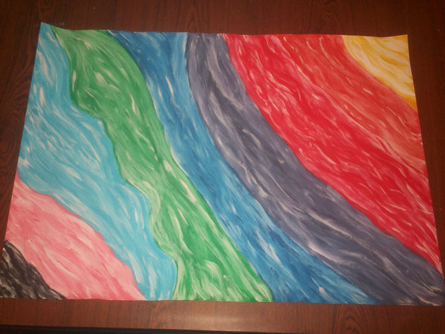 movimiento de colores Acuarela Papel Otros