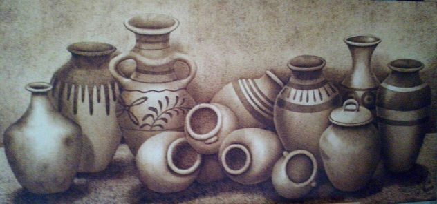 JARRONES DE BARRO MEXICANOS