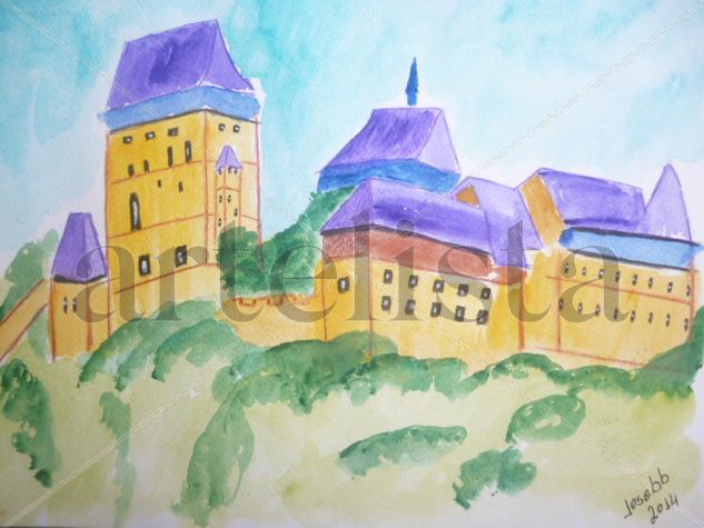 CASTILLO2 Watercolour Card Landscaping