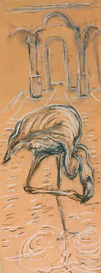 animales/boceto mural 1998 Charcoal