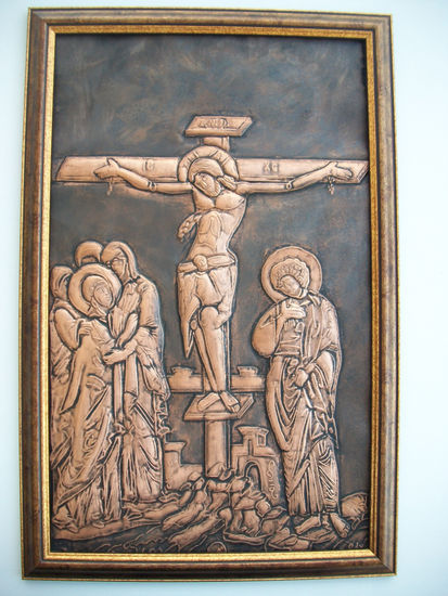 La crucifixión de Jesús Bronce Mixta