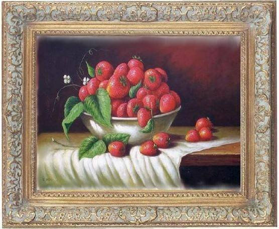 fuente con fresas Oil Canvas Landscaping