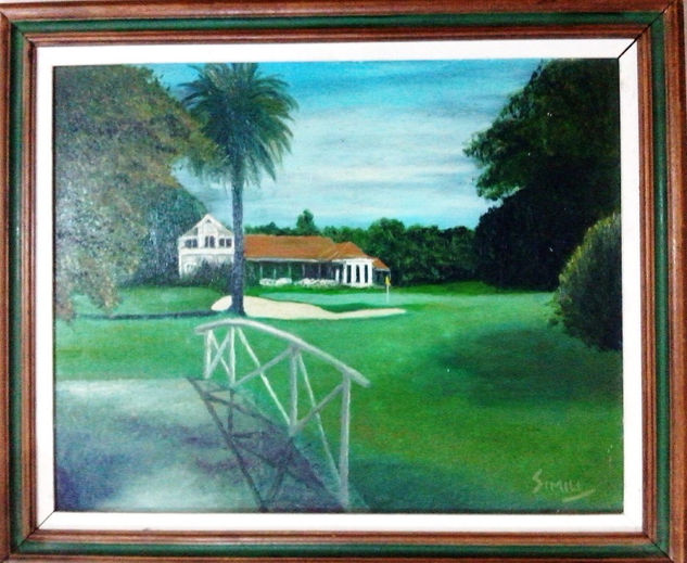 San Andrés Golf Club Acrylic Canvas Landscaping