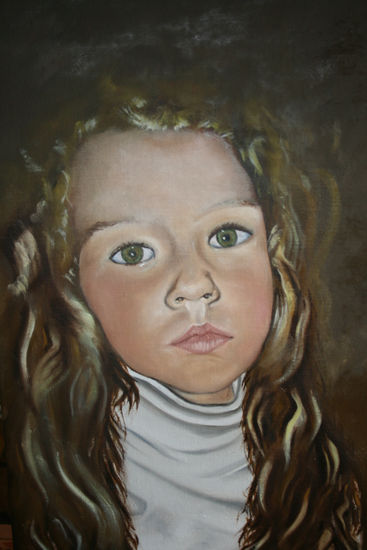 Lluvia 5 Oil Canvas Portrait