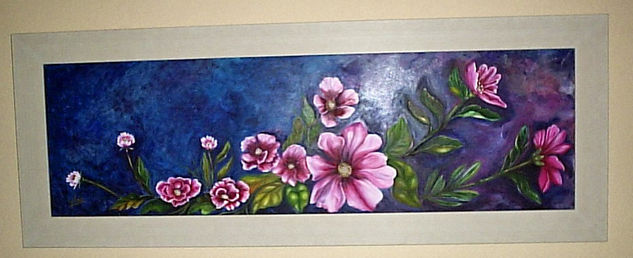 Flores silvestres Oil Canvas Floral Painting