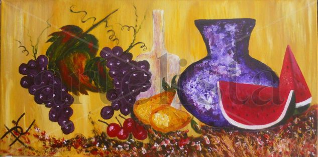 BODEGON Mixed media Canvas Still Life Paintings