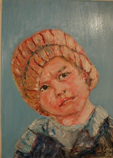 NIÑA ANDINA Óleo Lienzo Retrato