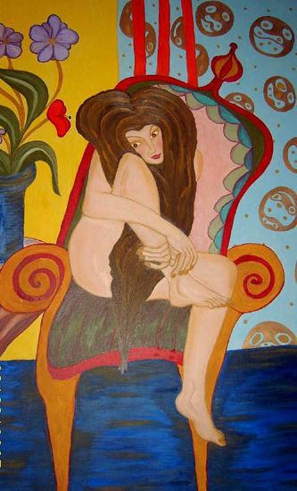 Mi primer techo Oil Canvas Nude Paintings