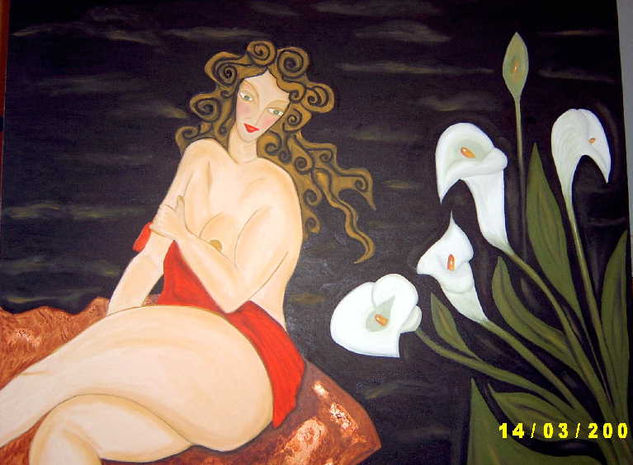 Tras las calas Oil Canvas Nude Paintings