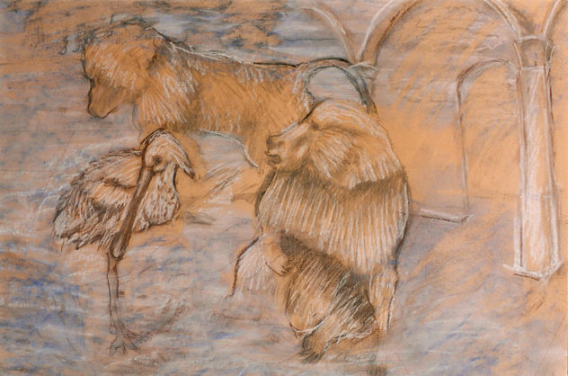 Animales/simios/mural/1998