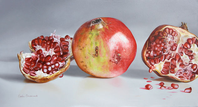 granadas Oil Canvas Still Life Paintings