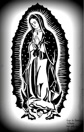 Virgen de Guadalupe Monograbado