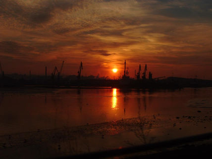 Atardecer industrial