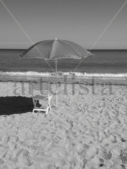 Beach Other Themes Black and White (Digital)