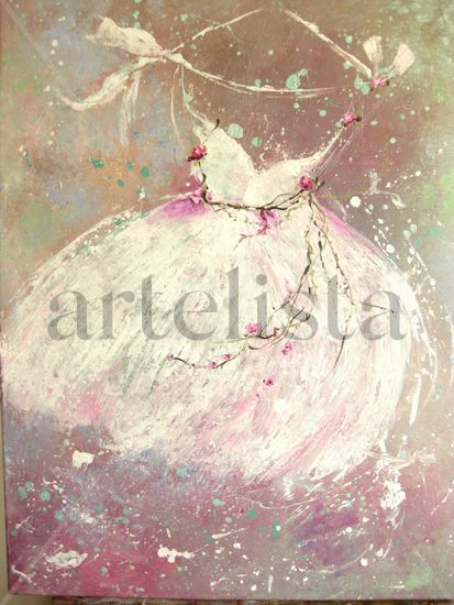 "Mi primer Vestidito I" Oil Canvas Others