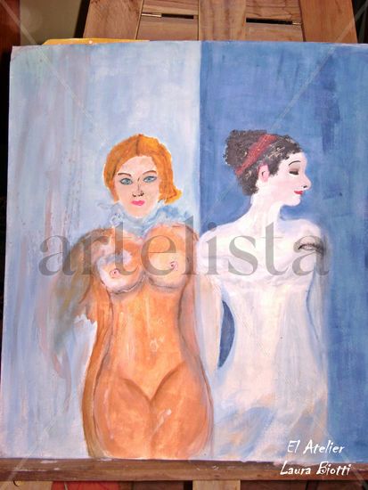 Mujeres Oil Canvas Figure Painting