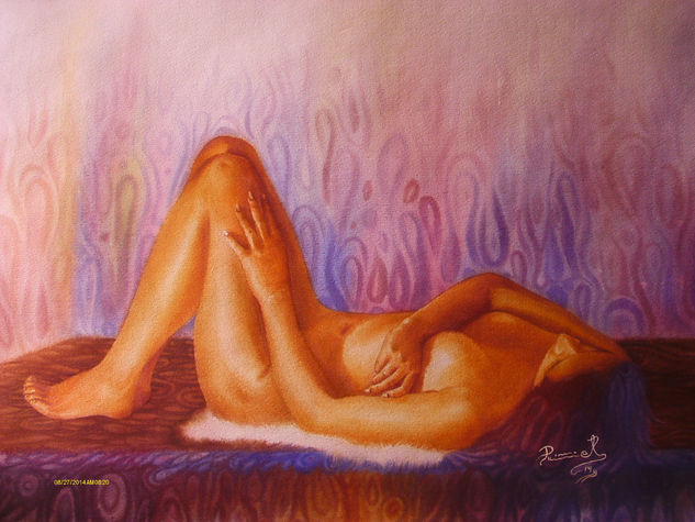 sueño Watercolour Card Nude Paintings