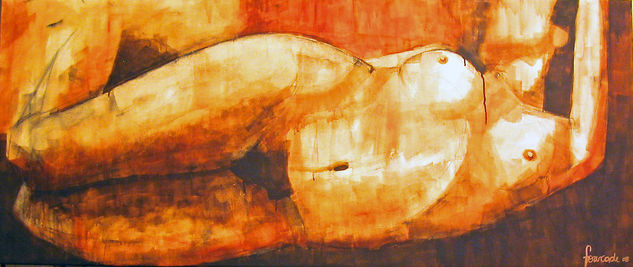 Desnudo Mixed media Canvas Nude Paintings