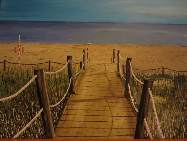 playa son bou Acrylic Panel Marine Painting