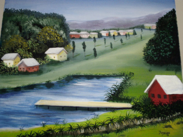 Down to the river NO DISPONIBLE Oil Canvas Landscaping