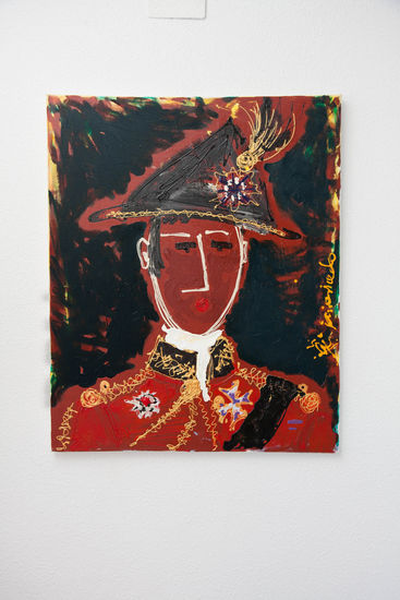 'El Duque de Wellington' Mixed media Canvas Figure Painting