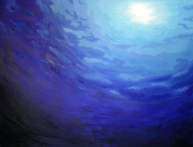 MAR A DENTRO Oil Canvas Marine Painting