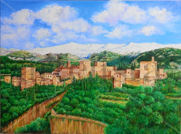 Alhambra Óleo Lienzo Paisaje