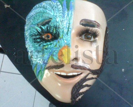 Mascara hombre quetzal