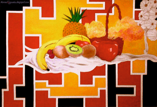 Bodegón Geométrico Acrylic Others Still Life Paintings