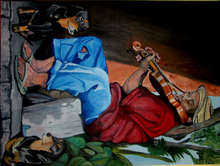 Violinista y los...