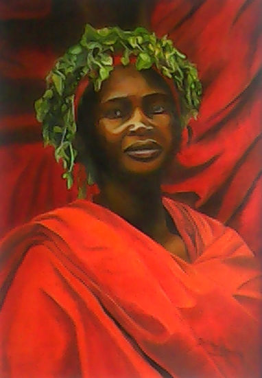 La reyna Oil Canvas Portrait