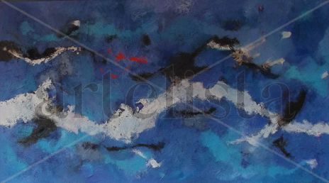 Abstracto en azules