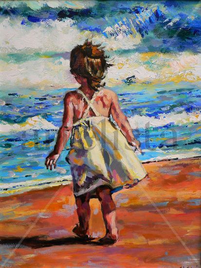 El verano Acrylic Canvas Figure Painting