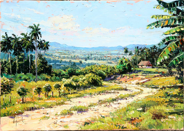 valle yumurí Oil Canvas Landscaping