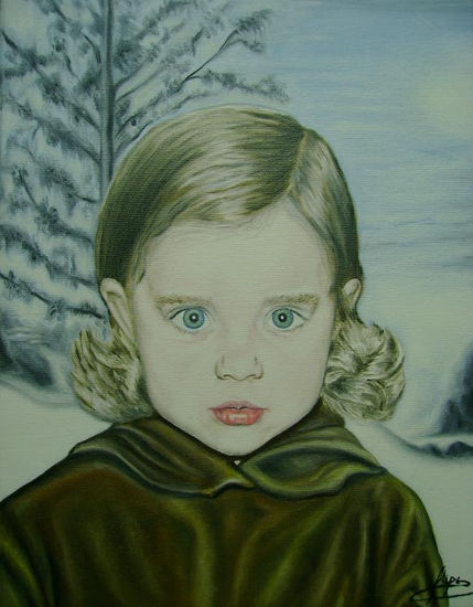 Portrait of Carina Oil Canvas Portrait