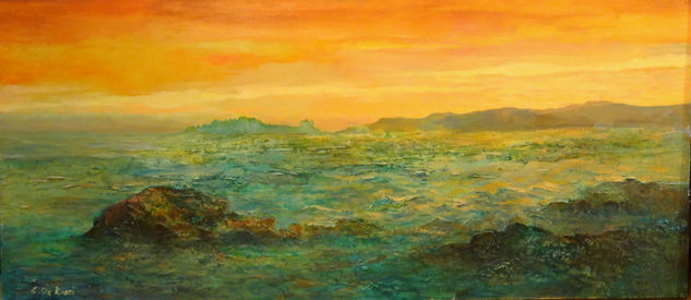 Atardecer Mixed media Canvas Landscaping