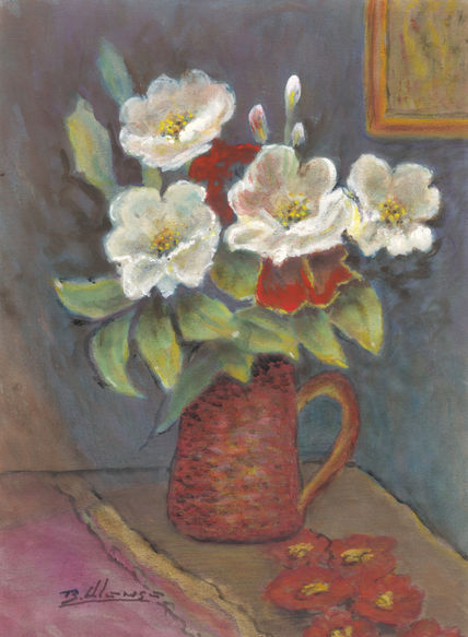 Las flores en la...