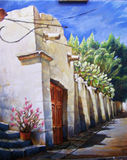 callesita Oil Canvas Landscaping