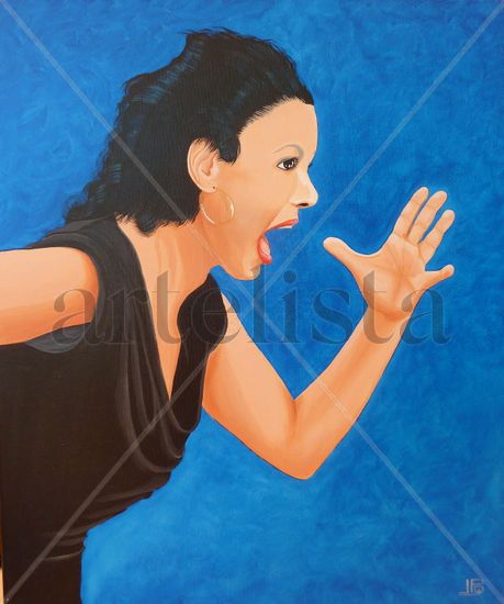 Macarena Acrylic Canvas Portrait