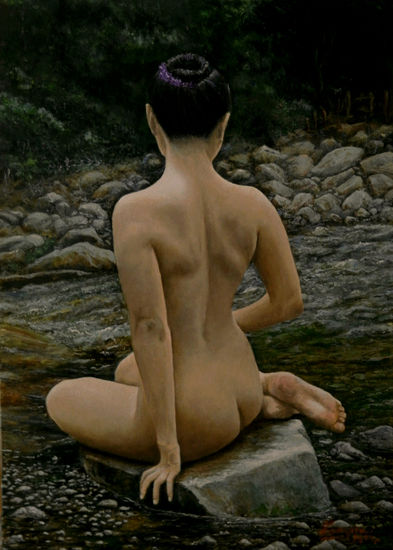 Estigia Oil Canvas Figure Painting