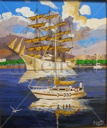 Vaixell fondeijat (Barco fondeado)